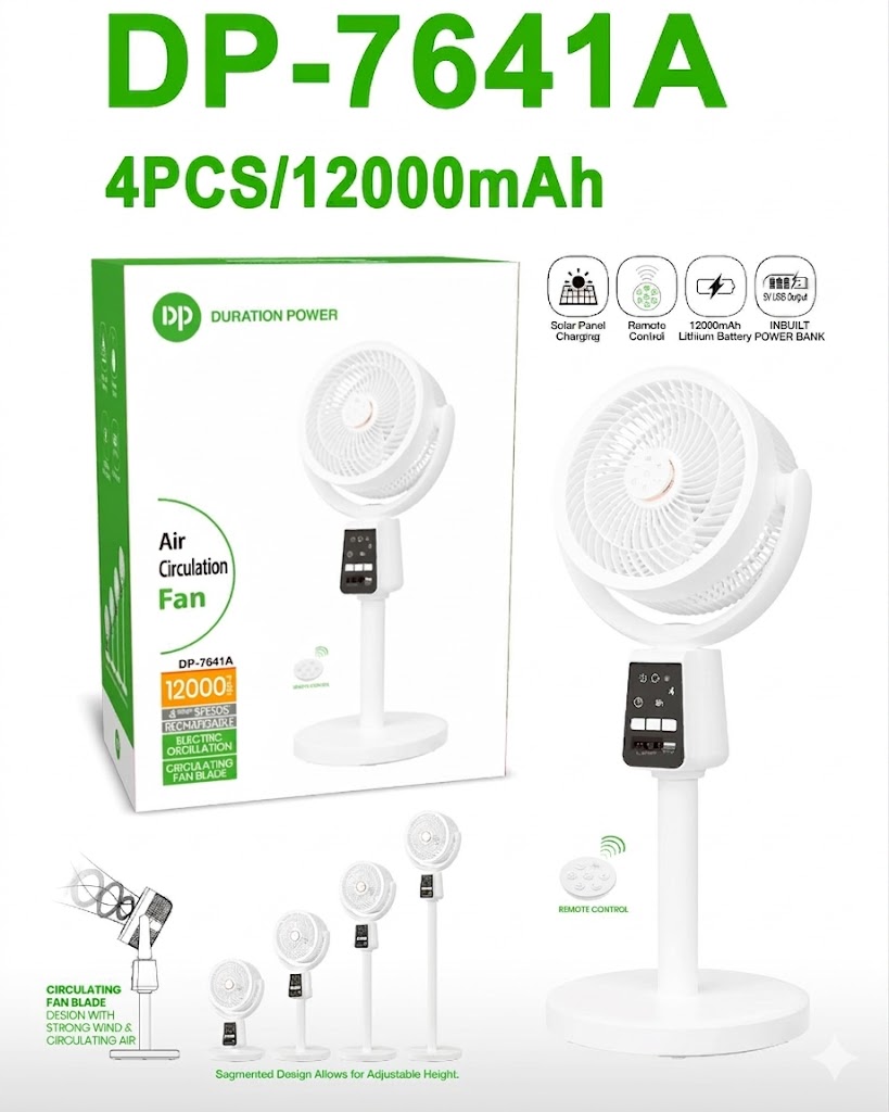 SOLAR FAN IN BUILT POWER BANK